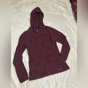 Eddie Bauer Zip Up Windbreaker Purple